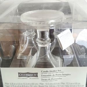 Celebrate It Candle Holder Set NEW